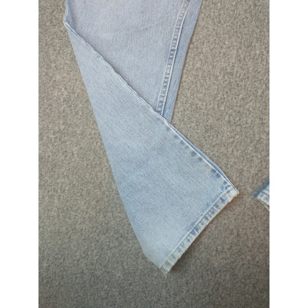 Wrangler Hero Authentic Jeans Mens 36x31 Light Wash Straight Leg Denim 976T1SB